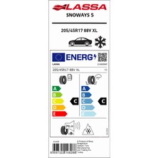 Lassa 205/45R17 88V Xl M+S Sfm Snoways 5 Oto Kış Lastiği (Üretim YILI:2026)