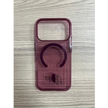 Mus10 Iphone 18 Pro Uyumlu Magsafe Özellikli Vişne Çürüğü Sert Kapak
