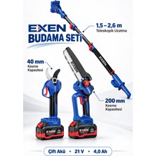 Exen Eng 604 Set + Eng 680 Ts Şarjlı Bahçe Seti (Teleskopik Uzatma Dahil)