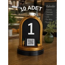 Eksen Restoran, Kafe, Barlar, Oteller, Pastane Için Qr Kod Menü Standı - Masaüstü Menü 10 Lu Set