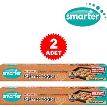 Smarter Naturel Ağartılmamış 2 Paket Yağlı Pişirme Kağıdı 10X2
