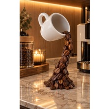 Niks Home Dekoratif Dökülen Kahve Çekirdekli Figür - Kahve Köşesi - Coffee Corner 25CM