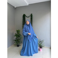 Yüsra Collection Papatya Nakışlı Liza Elbise ve Uzun Sufle 2”li Takım