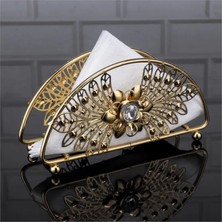 Fair Home Metal Peçetelik Dekoratif Masa Üstü Gold – Batu Model