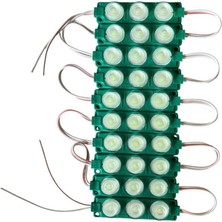Arcars Parmak LED 12V 3 Çipli Mercekli Yeşil