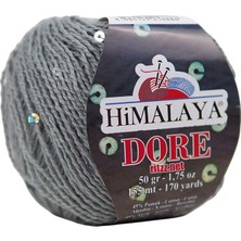 Himalaya Dore 61422 Gri - Gümüş Pullu