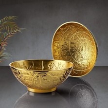 Fair Home Ayetli Tas Hurma Tası Islami Metal Gold