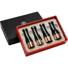 Bek Tobacco Ebony Puro Ağızlığı 42-57 Ring Arası Siyah/gold 4lü