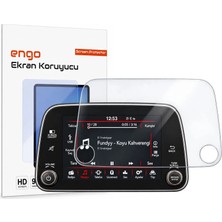 Engo Fiat Egea 7 İnç Ekran Koruyucu Multimedya Navigasyon Uyumlu 9H Kırılmaz Esnek Nano Cam Hd Şeffaf