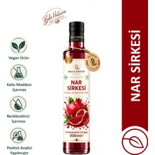 Bala Hatun Nar Sirkesi 500ML - Doğal Fermantasyon - 6 Ay Dinlendirilmiş Özel Tarif - Pomegranate Vinegar