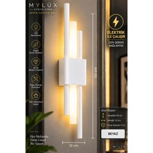 Mylüx Aydınlatma Mylüx Beyaz Kirpi Duvar Apliği – Modern Dekoratif Iç Mekan Aydınlatma
