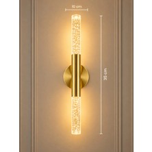 Mylüx Aydınlatma Mylüx Umut Kabarcıklı Aplik Eskitme Boya 220V Elektrikli LED 35 cm Modern Dekoratif Duvar Aydınlatma