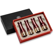 Bek Tobacco Ebony Puro Ağızlığı 42-57 Ring Arası Kırımızı/gold 4lü