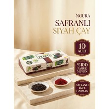Noura Natural Bardak Poşet Safranlı Siyah Çay 10 Adet