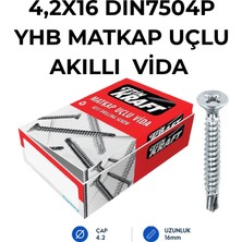 Çetin Kraft Dın 7504P Yhb Matkap Uçlu Tam Diş Sac Vidası 4,2X16 1500 Adetli Kutu Koli