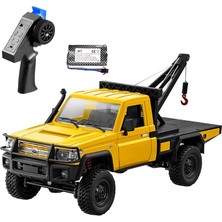 Odea Tr MN82T 1/12 Toyota Land Cruiser LC79 4WD Rc Model Crawler Offroad Uzaktan Kumandalı Araba Truck Rtr Lisanslı Sarı+Elektrikli Vinç+Dahili Işık Seti MN-82T