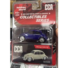 CCA Collectibles Series Volkswagen Beetle 1967 Mavi 1/64 Model Araba