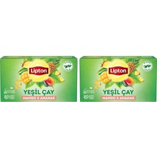 Odea Tr Mango ve Ananaslı Tropikal Bardak Poşet Yeşil Çay 40'li Paket