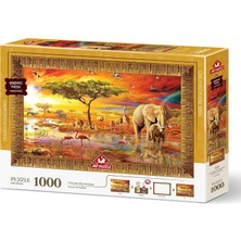 Odea Tr Savana'nın Kralları 1000 Parça Çerçeveli Puzzle