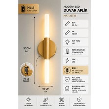Mylüx Aydınlatma Umut Ledli Modern Eskitme Pilli Aplik