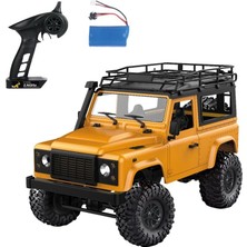 Odea Tr MN90 1/12 Land Rover Defender D90 4WD Rc Model Crawler Offroad Uzaktan Kumandalı Araba Arazi Aracı Truck Rtr Sarı Mn-90 +Dahili Işık Seti