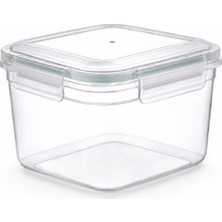 Odea Tr 1300 ml Sızdırmaz Şeffaf Contalı Kilitli Saklama Kabı, Pp Plastik Gıda Saklama Kutusu, Kapaklı Buzdolabı Düzenleyici, Mutfak ve Erzak Kabı, Istiflenebilir Çok Amaçlı Organizer (Asorti Renk