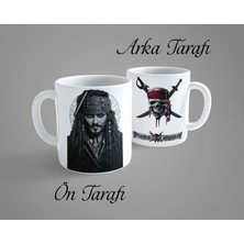 OGC Karayip Korsanları Jack Sparrow 4 Porselen Kupa Bardak