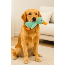 Odea Sesli ve Hışırtılı Peluş Ördek Şekilli Köpek Oyuncağı, Yumuşak ve Dayanıklı