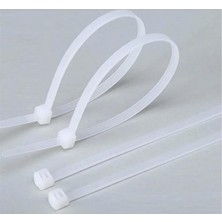 Happy Trend Bağı Seti,plastik Cırt Kelepçe, Amerikan Kelepçesi, Cırt Elektrik Kablo Bağı,kendinden Kilitlemeli Dayanıklı Naylon Kelepçe, Ev, Ofis ve Endüstriyel Düzenleme Için 100ADET 2,5X150MM Beyaz