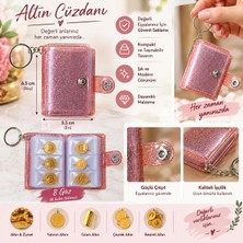 Madame Naturel Anahtarlıklı Altın Birikim Cüzdanı & Mini Vesikalık Cüzdanı