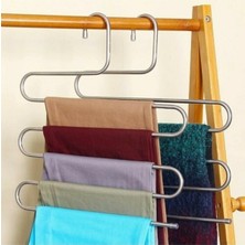 Happy Trend 5 Katlı Pantolon Eşarp Fular Askısı 5'li Dolap Askısı 1 ADETAA-OLG021930123212