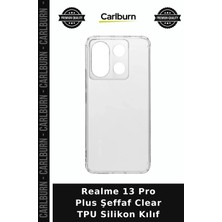 Carlburn Realme 13 Pro Plus Şeffaf Clear Tpu Silikon Kılıf Cihaz Aksesuarı Mobil Aksesuar Akıllı Telefon