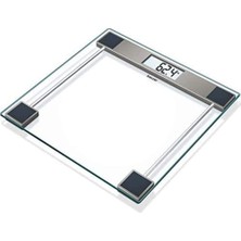 Happy Trend Cristal Gs 11 Cam Terazi, Dijital Terazi, LCD Ekran, 150 kg Taşıma Kapasiteli, Şeffaf