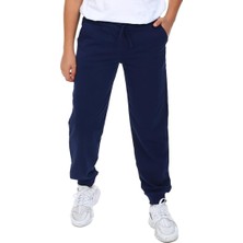 Happy Trend Kız Erkek Çocuk Lacivert Basic Eşofman Altı