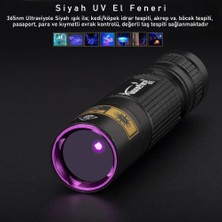 Happy Trend 365NM Uv El Feneri Profesyonel Güçlü Işık Evcil Hayvan Idrar Tespiti, Para Kontrol, Akrep Mini Uv Fener