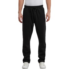 Happy Trend Rule Erkek Baggy Kışlık 3 Iplik Şardonlu Bol Kesim Düz Paça Eşofman Altı RF0461