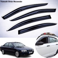 Caraks Volvo S80 Krom Cam Rüzgarlığı Abs Krom Nikelajlı Mügen Cam Rüzgarlığı 1999 - 2006 Arası 4 Lü