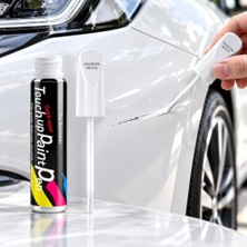 Odea Touch Araç Çizik Rötuş Boya Kalemi 12 Ml, 2'si 1 Arada Ince Fırçalı Oto Boya Tamir Kalemi, Çizik ve Sürtünme Izleri Için Parlak Rötuş Boyası, Otomobil Motosiklet Kaporta Boya Onarım Kalemi (Beyaz)