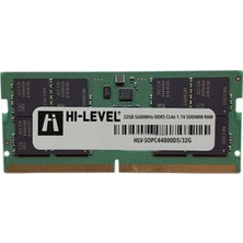 Hi-Level Hı-Level 32GB Ddr5 5600MHZ Notebook Ram Value HLV-SOPC44800D5/32G