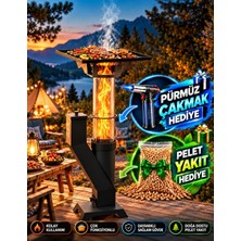 Bayfırıns Nero Orta Boy Pelet Soba PÜRMÜZ & ÇAKMAK HEDİYE