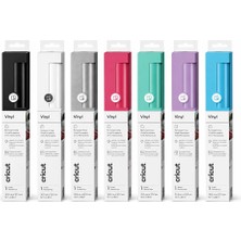 Cricut 2095837 Premium Vinil Kalıcı 7'li Renk Seti 30,5 x 121,9 cm (Siyah, Beyaz, Gümüş, Blush, Yeşil, Mor, Mavi)