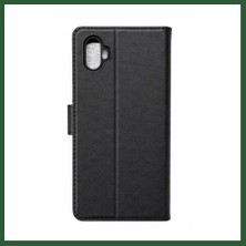 Bezos Samsung Galaxy Xcover 6 Pro Trend S Plus Kapaklı Kılıf - Siyah Bzst