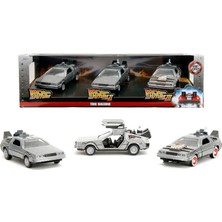 JADA Back To The Future Dmc 3 Lü Model Araba Seti 1:32