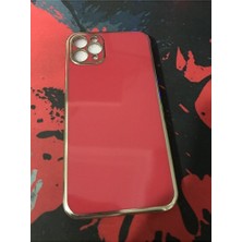Elivora Apple - iPhone 13 Pro Zebana Golden Silikon Kılıf - Kırmızı