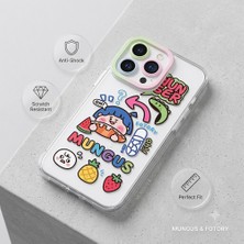 Elivora iPhone 13 Pro Kılıf Seti - Sevimli Character Desenli Anti-Şok Kapak + Kamera Lens Koruyucu