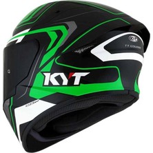 Kyt Course Kask Overtech Siyah/yeşil