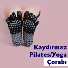 Plankton Tasarım Beş Parmaklı Yoga/Pilates Çorabı (Kaydırmaz)