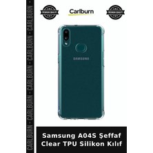 Carlburn Samsung A04S Şeffaf Clear Tpu Silikon Kılıf Telefon Örtüsü Cep Giysisi