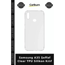 Carlburn Samsung A35 Şeffaf Clear Tpu Silikon Kılıf Cihaz Koruma Arka Koruyucu Kapak