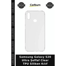 Carlburn Samsung Galaxy S20 Ultra Şeffaf Clear Tpu Silikon Kılıf Cep Koruyucu Telefon Takisi Mobil Koruma